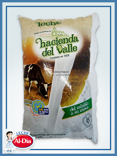 LECHE HACIENDA DEL VALLE BOLSA LARGA VIDA